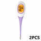 JUSTLANG Dog&Cat Thermometer Pet Fever Detection Large Digital Display Flexible Soft Tip Waterproof Veterinary Supply Animals