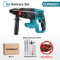 YOFIDRA 26mm Brushless Electric Rotary Hammer Cordless Multifunctional Impact Hammer Drill Power Tools For Makita 18-21V Battery Pin