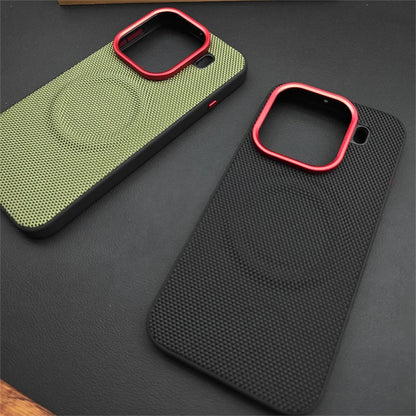 Magnetic Nylon Woven Case For Oppo Find X9 Pro For MagSafe Matte Leather Skin-friendly Phone Cover For Find X 9 X9Pro 5G Bumper