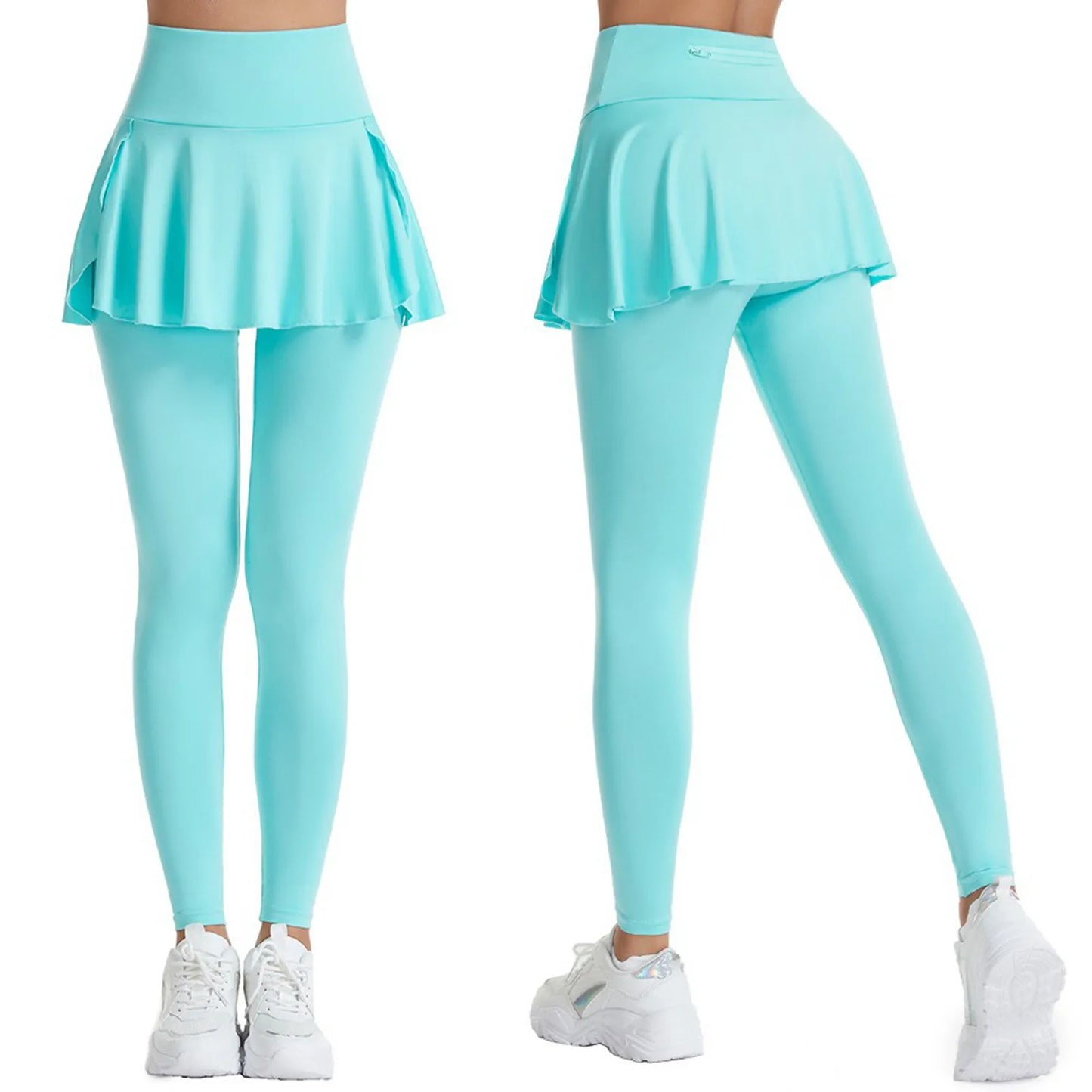 2025 Hot Sale Fitness Lenggings Female Full Length Leggings Active Skirted Capri Legging Pants Gym Clothing Tennis Fitness