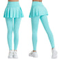 2025 Hot Sale Fitness Lenggings Female Full Length Leggings Active Skirted Capri Legging Pants Gym Clothing Tennis Fitness