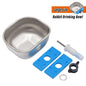 Stainless Steel Rabbit Water Bowl Farm Rabbit Automatic Drinker Rabbit cage fix cup Raising Fox Mink Drinking Bowl 1 Pcs