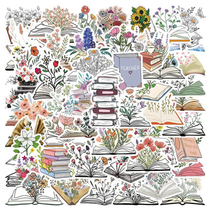 10/50/100pcs Mix Kawaii Smut Bookish Dark Romance Reading Book Stickers Aesthetic DIY Scrapbooking Notebook Laptop Phone Sticker