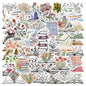 10/50/100pcs Mix Kawaii Smut Bookish Dark Romance Reading Book Stickers Aesthetic DIY Scrapbooking Notebook Laptop Phone Sticker