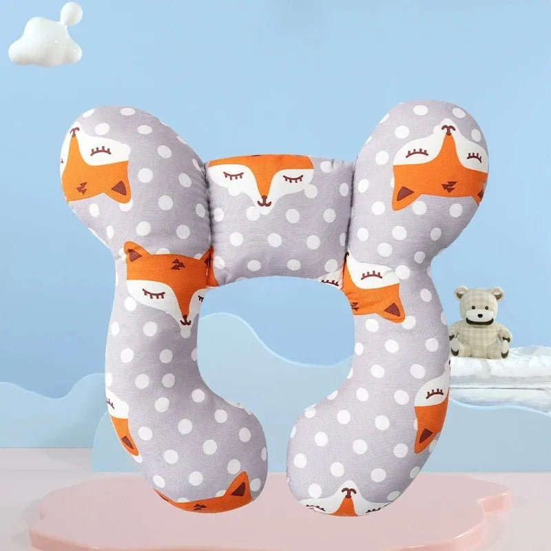 Multi-functional stroller pillow New cartoon children's U-shaped pillow soft baby pillow travel car children's pillow