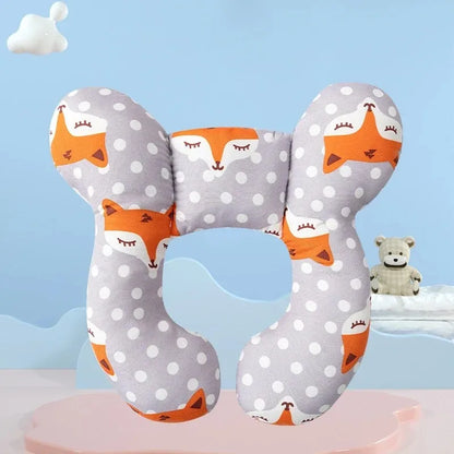 Multi-functional stroller pillow New cartoon children's U-shaped pillow soft baby pillow travel car children's pillow