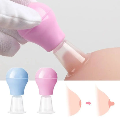 Gift PP Nipple Corrector Portable Silicone Inverted Nipple Puller Smooth Edge Sucking Orrector Prenatal And Postpartum