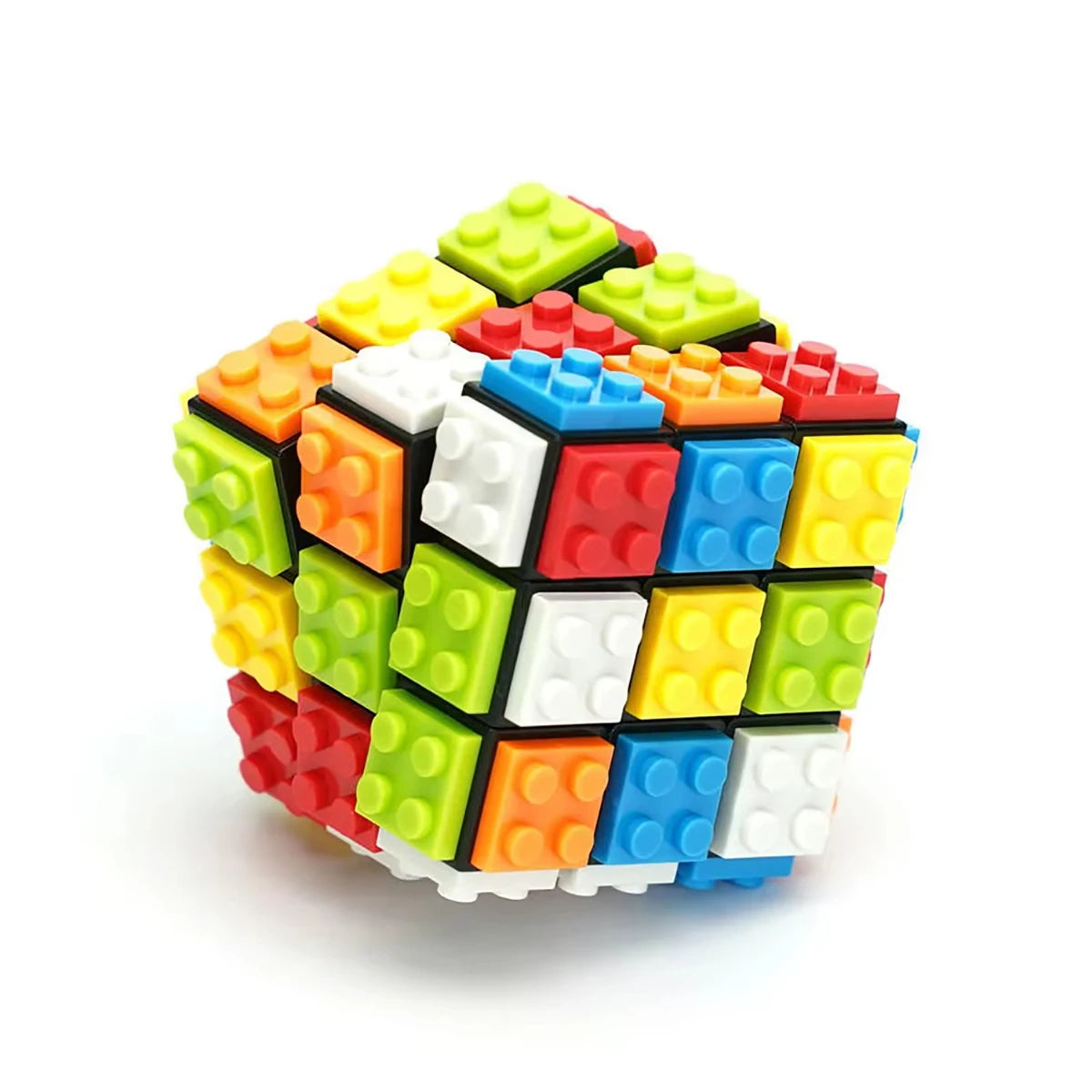 Building Blocks 3D Magic Puzzle Cube 3x3x3 DIY Fidget Toy Brick  puzzle professional smooth speed game children's toy gift