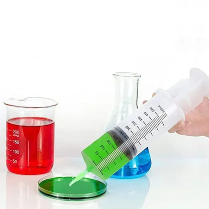 Large Vacuum Capacity Syringe 100/200/300/500ml Reusable Syringe Oil Pump with 1m Hose Pet Nutrition Feeding Metering Pump