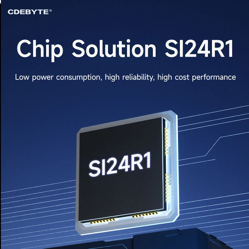 CDEBYTE E01C Series nRF24L01+ 2.4GHz Si24R1 RF Wireless Transfer SPI Module 100mW 20dBm 2.5km Long Range PA+LNA With Antenna