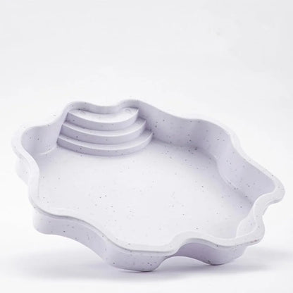 Turtle Bathing Pool, Reptile Feeding Dish Water Pot, Landscape Fish Tank Decoration,Turtle Bath Pool for Aquatic Climbing Pet