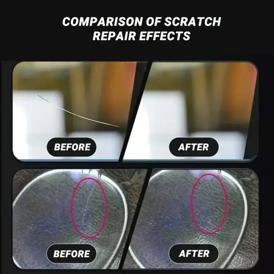 Glass Scratch Repair Wax Multi-Purpose Polishing Cream No Residue Car Window Glass Lens Deep Scratch Remover Protective Coating
