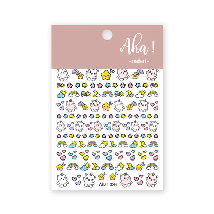 White Bloom Translucent Hollow Butterfly Heart Nail Sticker Press on Nails Decals Hollow Heart Star Moon Shape Sticker Sliders