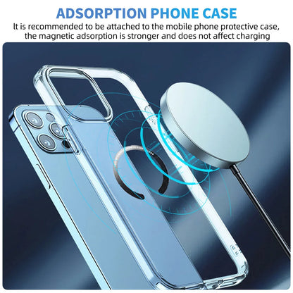 1PC/3PC/5PC Stainless Steel Universal Magnetic Metal Plate Ring For Magsafe Wireless Charger Iron Sheet Sticker Car Phone Holder