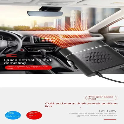 200W Electric Heater Fan 12V/24V Car Heater Cooling Heating Fan Windshield Demister Defroster Car Supplies Car Anti-Fog Heater