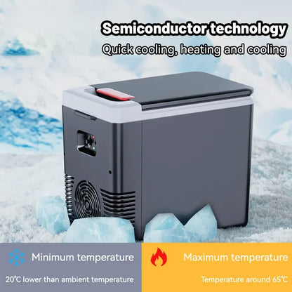 3-in-1 10L Portable Fridge12V/220V Car Home Mini Refrigerator Compact Cooler Warmer for Travel, Office, Dorm