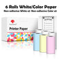 Phomemo Self-adhesive Sticker Paper for T02/M02X Portable Printer Thermam Paper Label Sticky DIY Photo Text Study Notes Printing