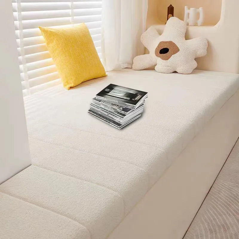Customized Teddy Sponge Windowsill Cushion 4.5/6.5/9.5 Cm High-Density Sponge Cushion Waterproof Non-Slip Cushion Sofa Cushions