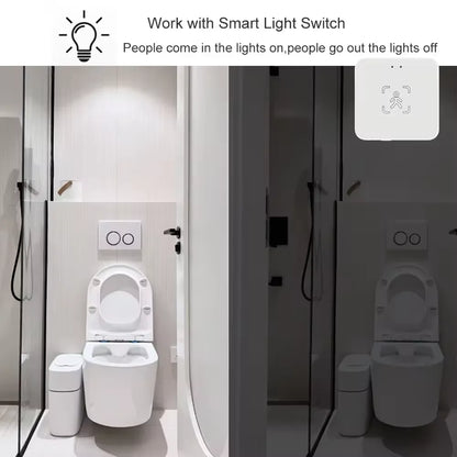 Tuya Zigbee/WiFi Smart Human Presence Sensor 24Ghz MmWave Radar Detection Luminance/Distance Support Home Assistant