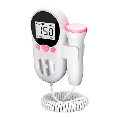 Home Doppler Fetal Heart Rate Monitor Baby Pregnancy Heartbeat Detector LCD Backlight No Radiation Stethoscope Pulse Meter 3MHz