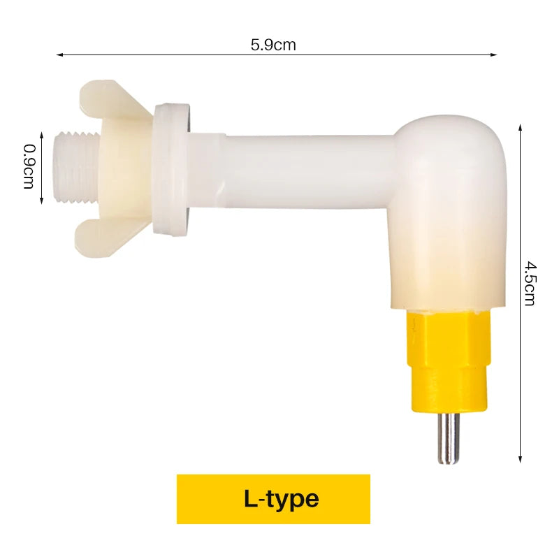 2/4/6pcs Poultry Chicken Nipple Drinker Automatic Rabbit Drinking Fountain Pigeon Hamster Pet Nipple Drinker Easy installation