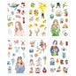 6pcs Leaf Flower Stickers Japanese Accessories for Kids Dessert Diary Decorating Pretty Stationery Feather Decoration Supplies