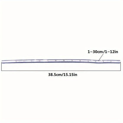 1pc Flexible Curve Ruler with Dual Scale (cm/in) & Flexible Curved Edge - Multi-Functional Ruler for Drawing, Design,Crafting