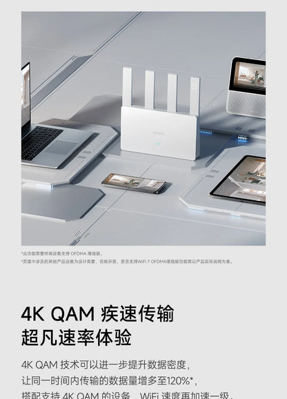 Xiaomi Router BE3600 WiFi 7 Dual-Band Qualcomm quad-core Gaming Acceleration 3570Mbps Dual WAN LAN Mesh Network Repeater VPN