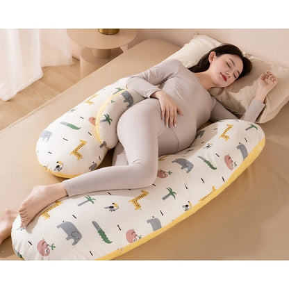 H-shaped Pregnancy Pillows with Detachable Pillowcases Pillows for Pregnant Women Maternity Sleeping Body Holder Support Pillow
