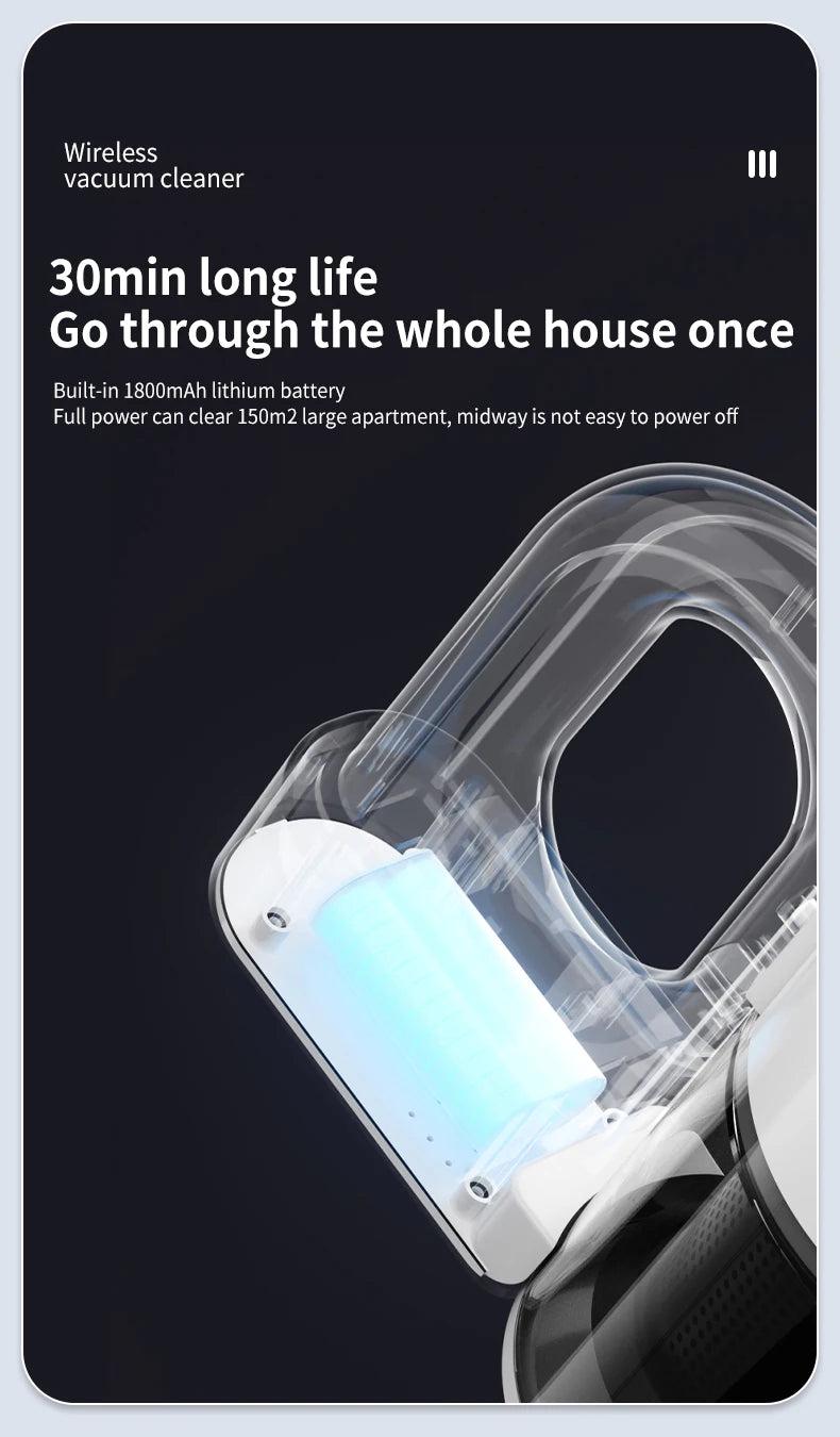 New Wireless Vacuum Cleaner Household Super Strong Suction Floor Suction And Mopping All-in-one Machine Handheld Vacuum Cleaner