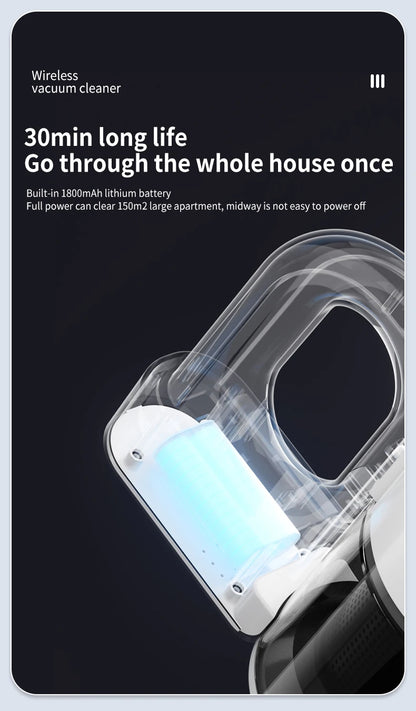 New Wireless Vacuum Cleaner Household Super Strong Suction Floor Suction And Mopping All-in-one Machine Handheld Vacuum Cleaner
