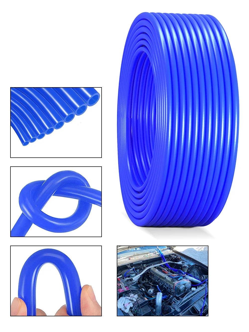 3x9mm Inner Diameter 3mm Thickness 3mm Blue Red Black Car Vacuum Silicone Hose Universal Racing Line Pipe Tube 1/2/3/5/10 meters