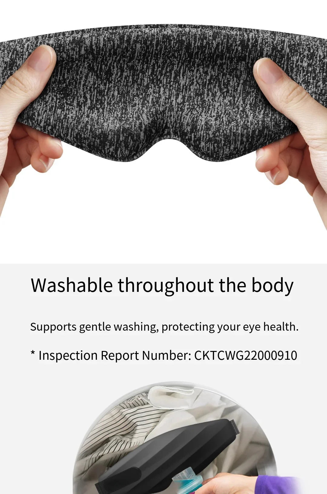 HOMEFISH Eye Mask Sleep 3D Stereoscopic Sleep Aid for Men Women Adult Portable For Sleeping Block Out Light Eye Mask Travel