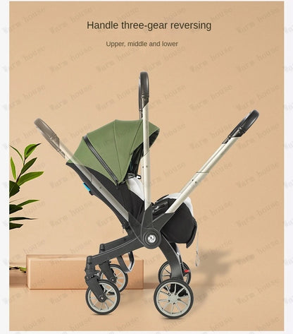 New baby stroller 4in1 Multifunctional newborn baby carriage 3in1 stroller Foldable Basket type seat
