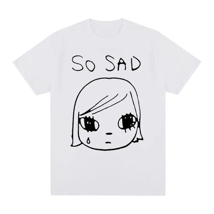 Yoshitomo Nara Sad Vintage T-shirt Japan Party Cotton Men T shirt New Tee Tshirt Womens Tops
