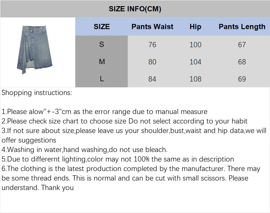 Women'sAsymmetric Denim Skirt New Spring Casual Mid Waist Pocket Women Lace Skirts Fashion Female Chic Skirts