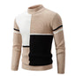 New Autumn and Winter Casual Warm Neck Sweater Knit Pullover Tops  Man Clothes