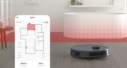Lefant M1 LDS Robot Vacuum Cleaner with Multi Plane Mapping, 4000Pa Suction,Schedule, App/Alexa Control, for Pet Hair