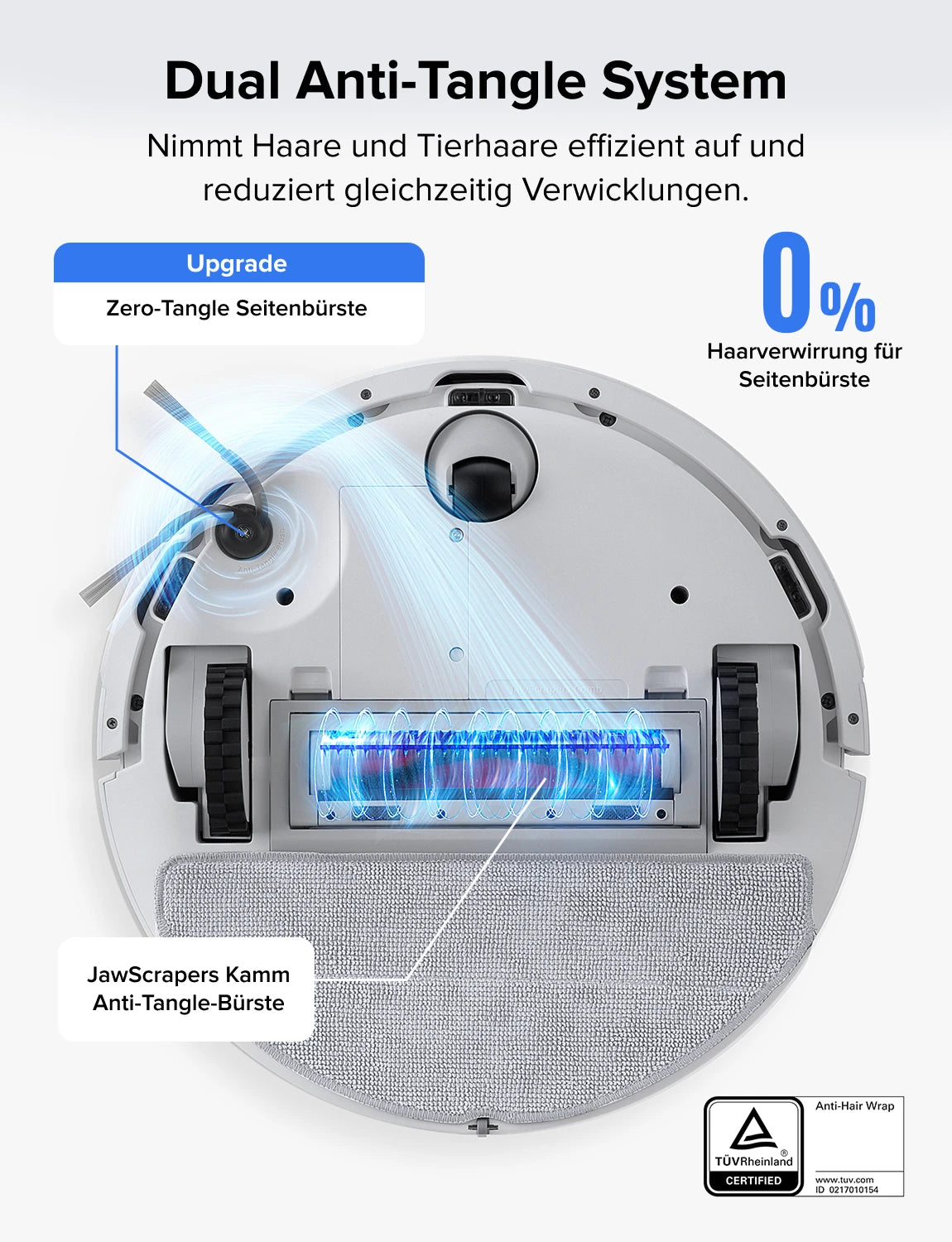 Roborock Q7 L5 robot vacuum cleaner (Q5 Pro upgraded version) has 8000Pa super suction, double anti-entanglement, precise LiDAR navigation, and intelligent restricted area.