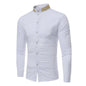 2026 Men's Summer Casual Long Sleeve Shirts Slim Fit Turn Down Collar Shirts Formal Office Business Shirts for Men Tops Big Size