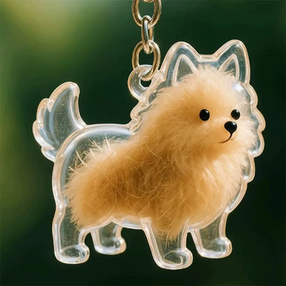 New Clear Puppy Hair Memorial Keepsake Capsule Pet's Dog Fur Container DIY Pendant Keychain Decor Pet Lovers Home Display Gifts