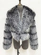 ZADORIN Luxury Big Collar Spliced Cropped Faux Fur Coat Woman Clothing Thicken Furry Faux Fur Jacket Winter Fur Coats Top Mujer