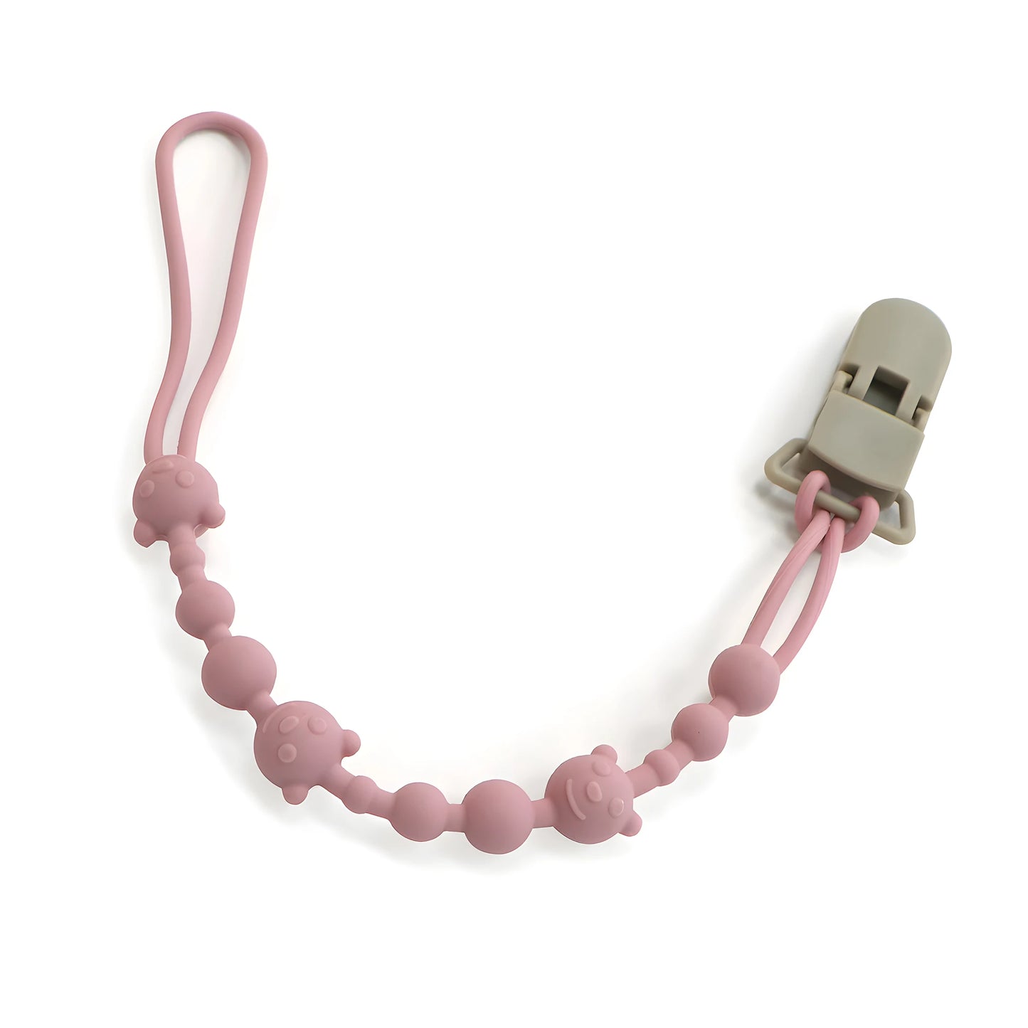 Soothing Pacifier Anti-chain Baby Stroller Teether Anti-loss Chain Baby Silicone Pacifier Clip Toy Biting Glue Lanyard