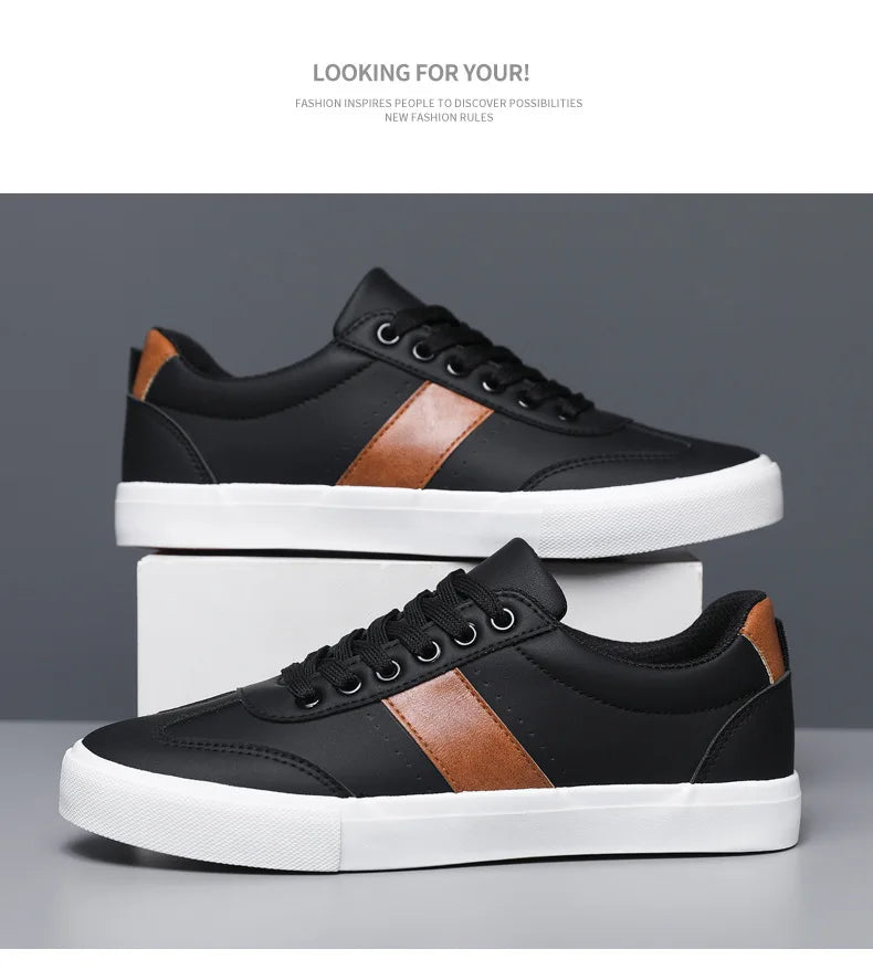 Sneakers Men 2026 Spring Board Shoes Men's Casual Shoes Breathable Student Casual Shoe Low Cut Color Blocked Men's Shoes