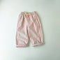 Children's Clothing Linen Cotton Shorts Summer Girls Boys Stripe Pants Kids Baby Casual Vintage Loose Short Pant Girl Clothes