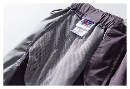 Men Women Splice Fashion Outdoor Loose Casual Lightweight Quick Dry Sports Cargo Baggy Pants Track Trouser Jogger Sweatpants