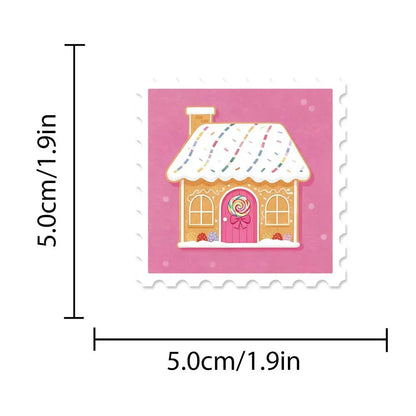 10/30/50PCS Christmas Pink Cartoon Stamps Stickers DIY Decoration Funny Notebook Phone Fridge Laptop Bike Car Graffiti Kids Toys