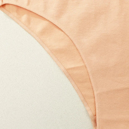 4PCS/SET Seamless Cotton Panties Women Sexy Low Waist Briefs Solid Color Breathable Female Underwear Soft  Comfortable Intimates