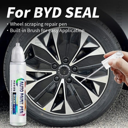 For BYD SEAL Touch Up Paint Wheel Repair Kit Quick And Easy Wheel Scratch Repair Rim Paint For Car Wheel Repair Silver Black
