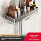 YM No-Drill Installation Bathroom Showerhead Storage Rack Tray Rain Shower Rod Holder Lift Bracket for Bathroom Organization